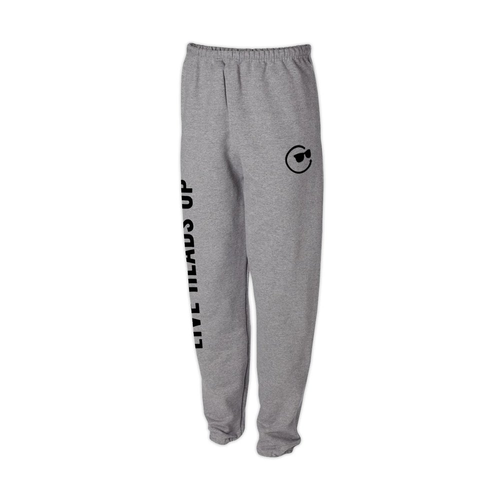 Classic Drawstring Sweatpants - Grey — Live Heads Up