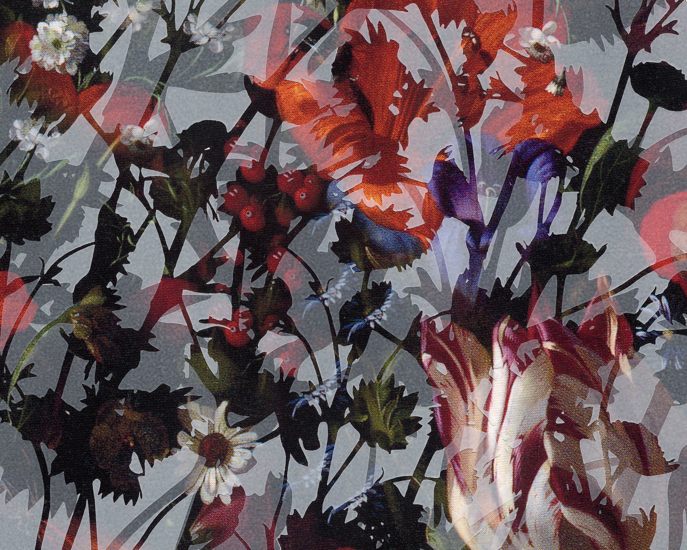 In the Looking Glass (Kaleidoscopic Florals 6) detail view