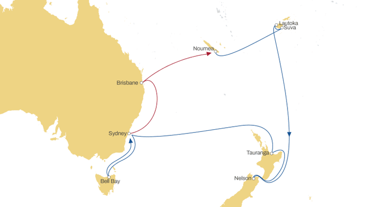 Msc Routes Mediterranean Shipping Company (MSC) — Coral Sea Shipping
