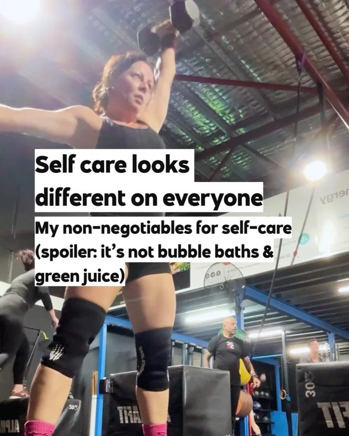 Self care isn&rsquo;t always exciting or relaxing.
For me it&rsquo;s planning sleep, pulling training back when I need to, writing a to do list before bed and doing a few boring things on a Sunday so the week feels calmer.

It&rsquo;s not bubble bath