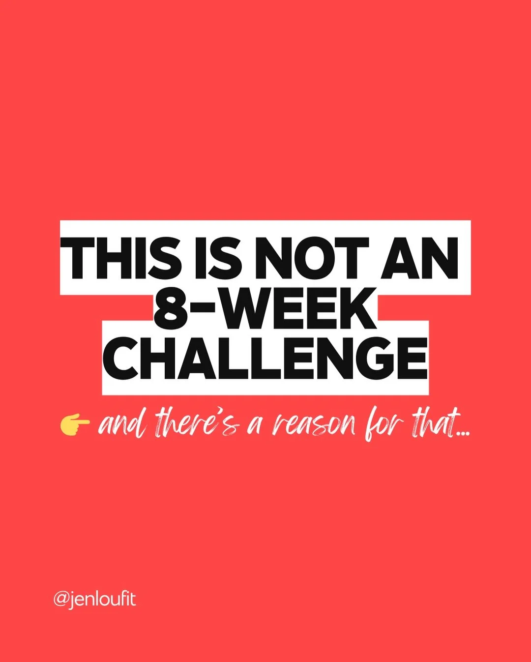 8 week challenges aren&rsquo;t the problem.

They can be a great starting point.
They create momentum, structure, and give people the nudge they need to walk through the gym doors for the first time.

Where things get tricky is when the challenge bec
