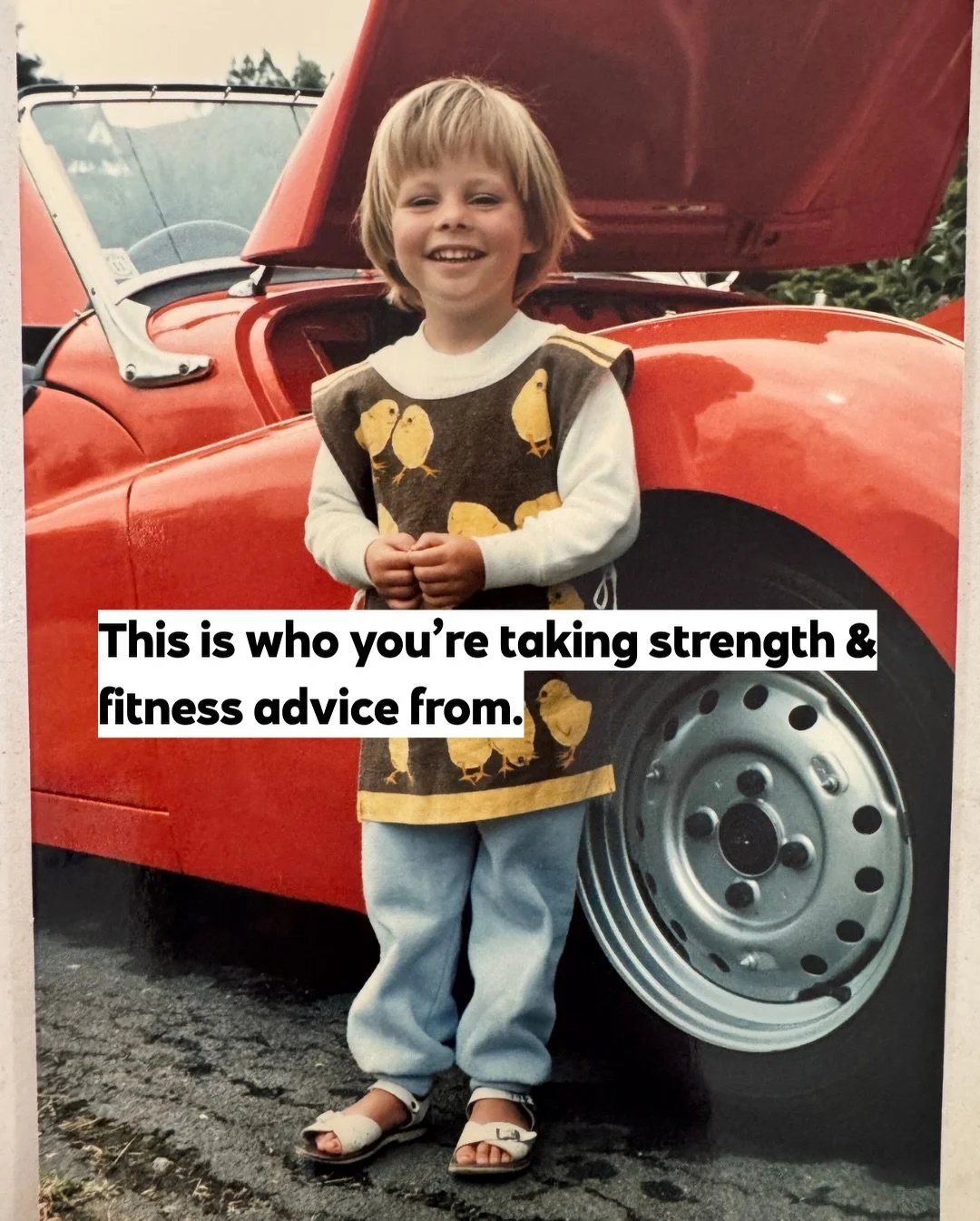 That kid in these photos wasn&rsquo;t sporty, wasn&rsquo;t confident, and definitely wasn&rsquo;t getting picked first.

And that&rsquo;s exactly why I coach the way I do.

Because I remember what it felt like walking into something and thinking ever