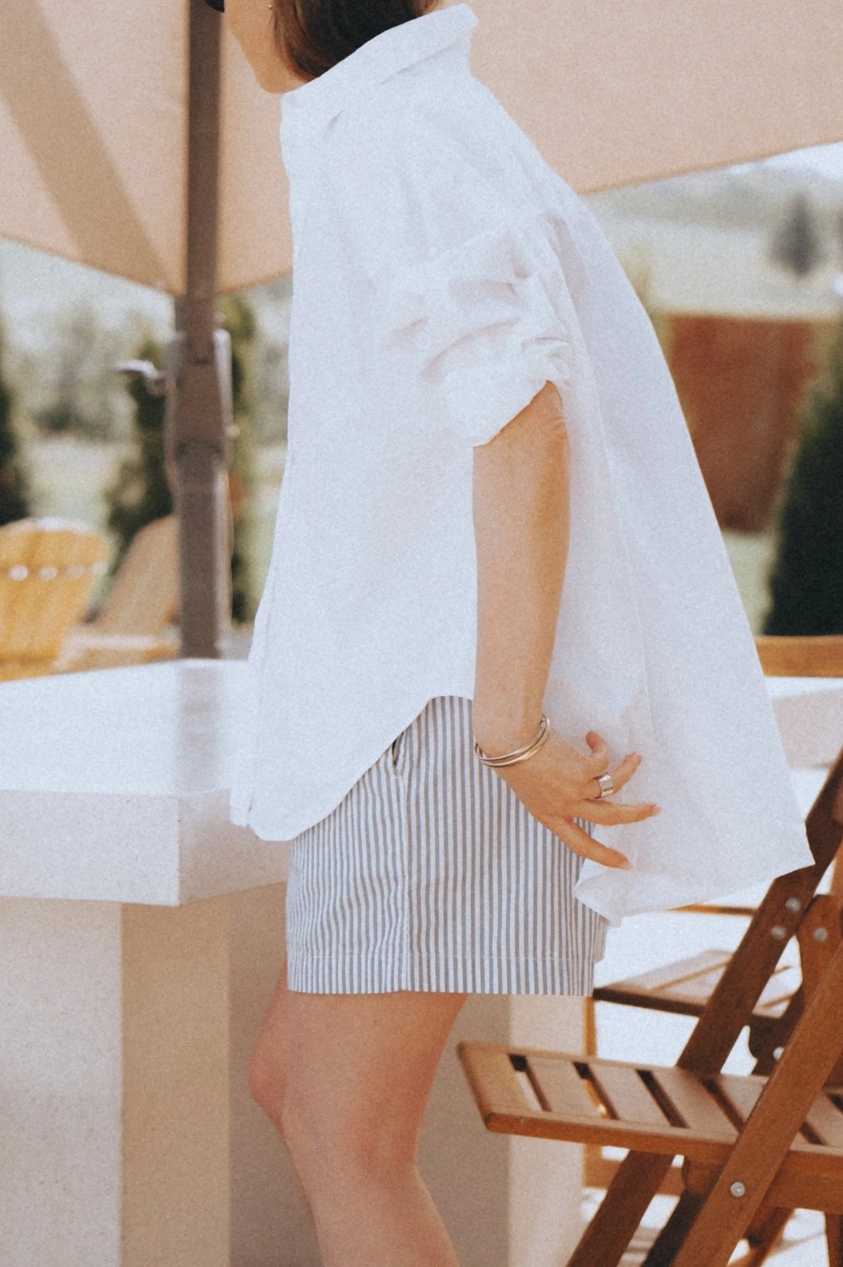  boxer shorts oversized white shirt  