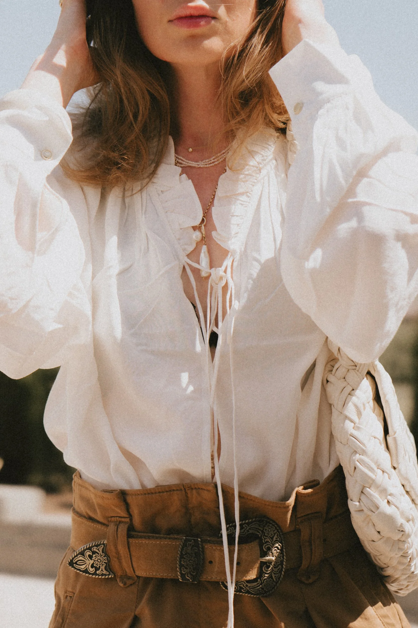  boho blouse barocco blouse bottega veneta kalimero citta  Isabel Marant Fairy Pleated Cuffed Cotton Shorts   