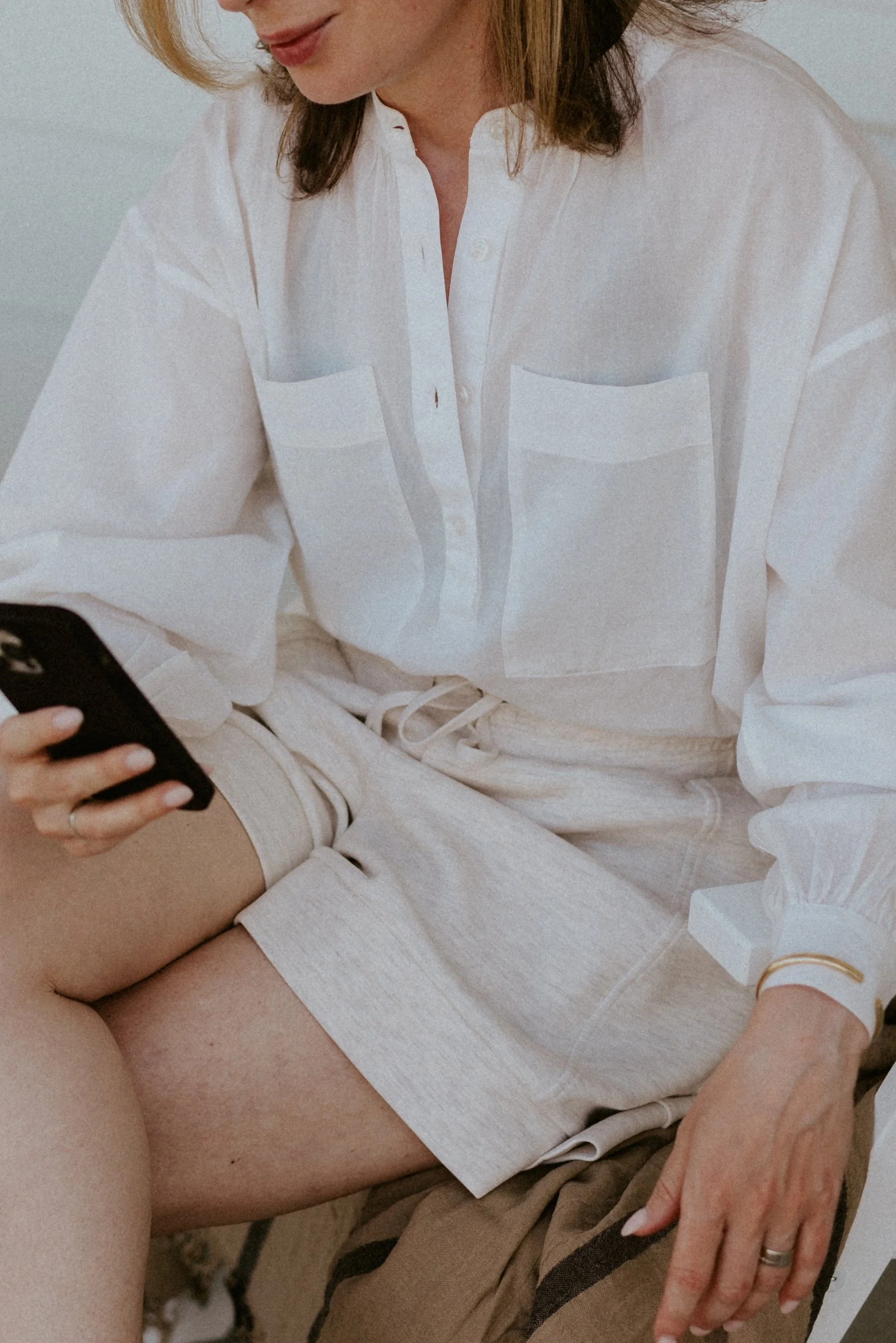 Adelle Longsleeve Tissue Weight Shirt