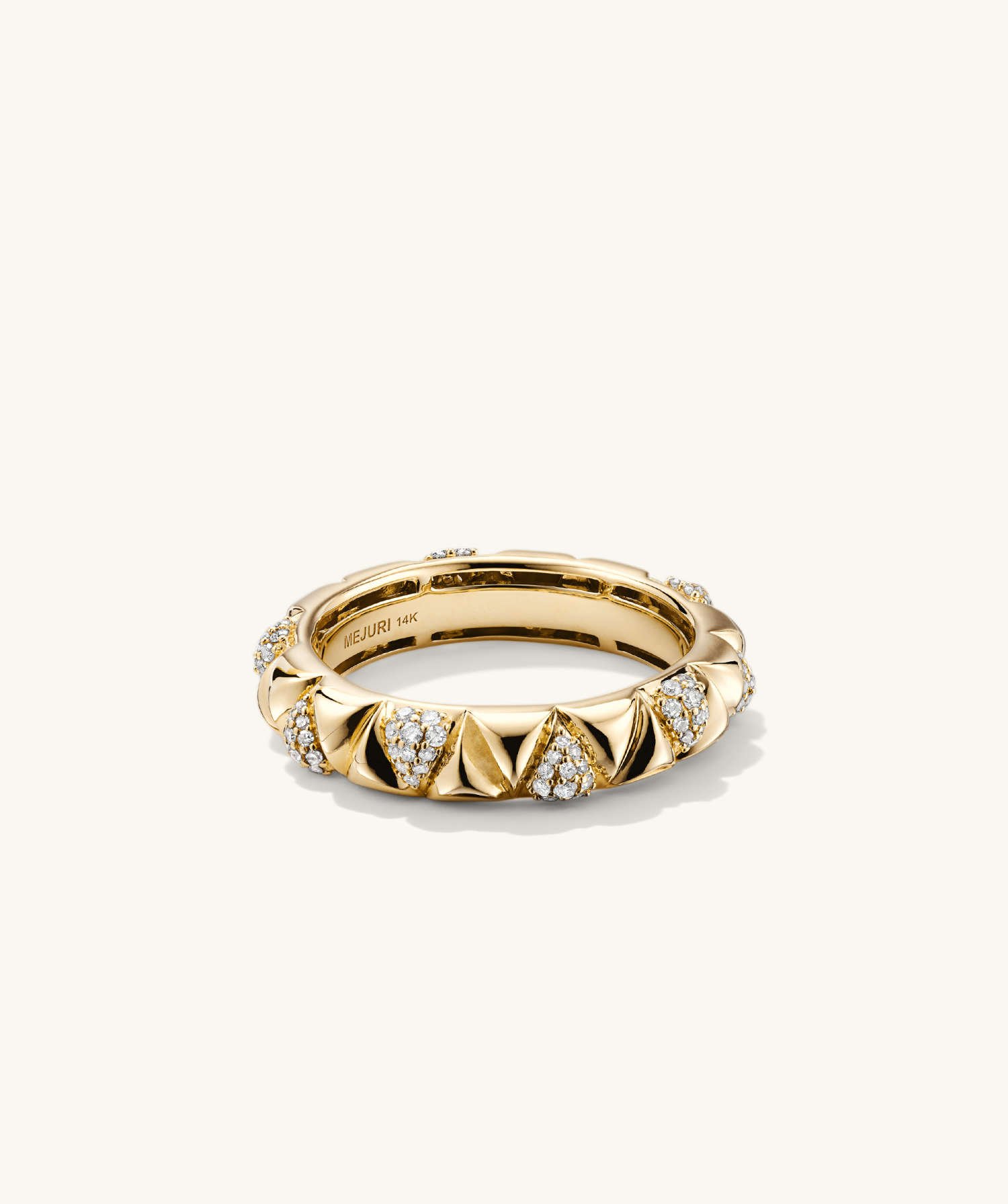 Pyra Pavé Diamond Ring