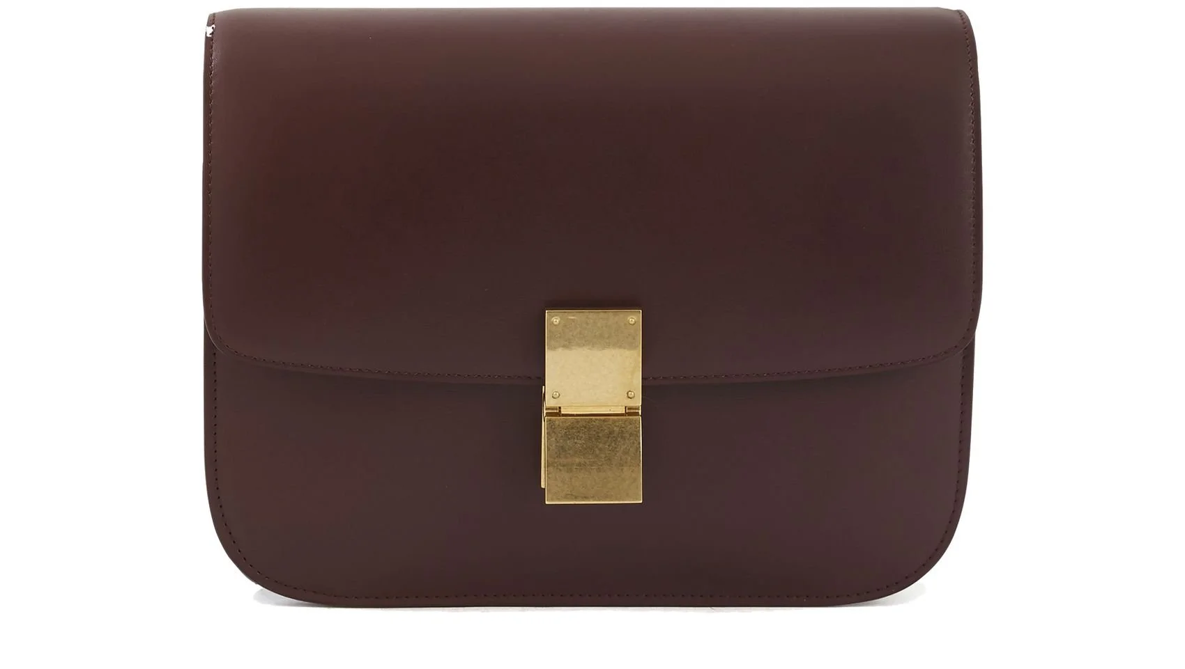 Celine Classic Box bag in burgundy 24S