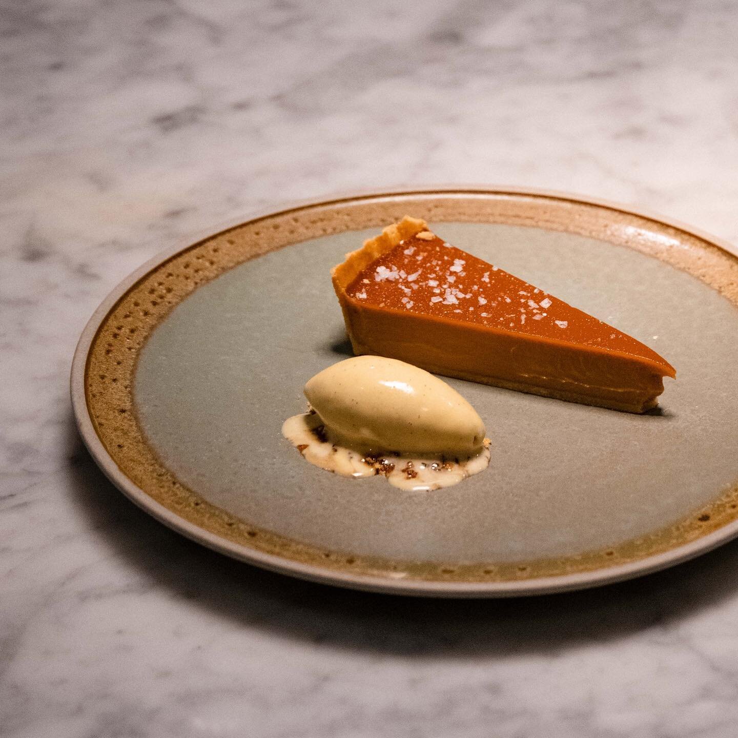 Torta del giorno&reg;️
Salted caramel tart with vanilla bean gelato #untilsoldout