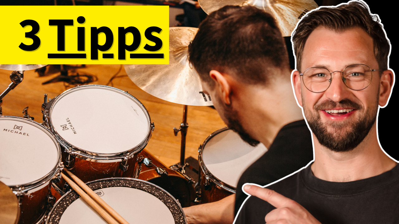 3 Tipps, um am Schlagzeug schneller und effektiver besser zu werden.
