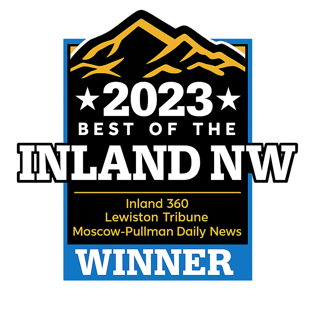 Best of the Inland Northwest 2023 winner award badge for Simler Solutions.