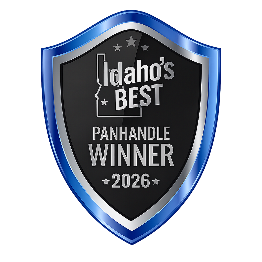 Idaho’s Best 2026 Panhandle Winner award badge for Simler Solutions.