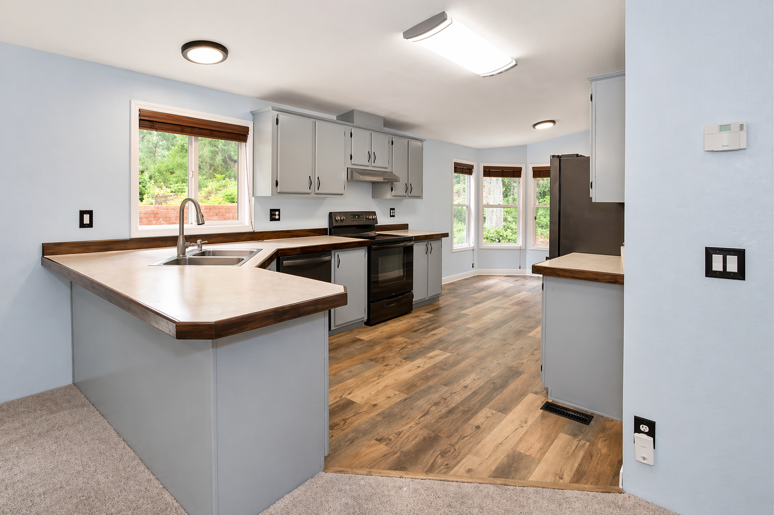 Bright Functional Kitchen