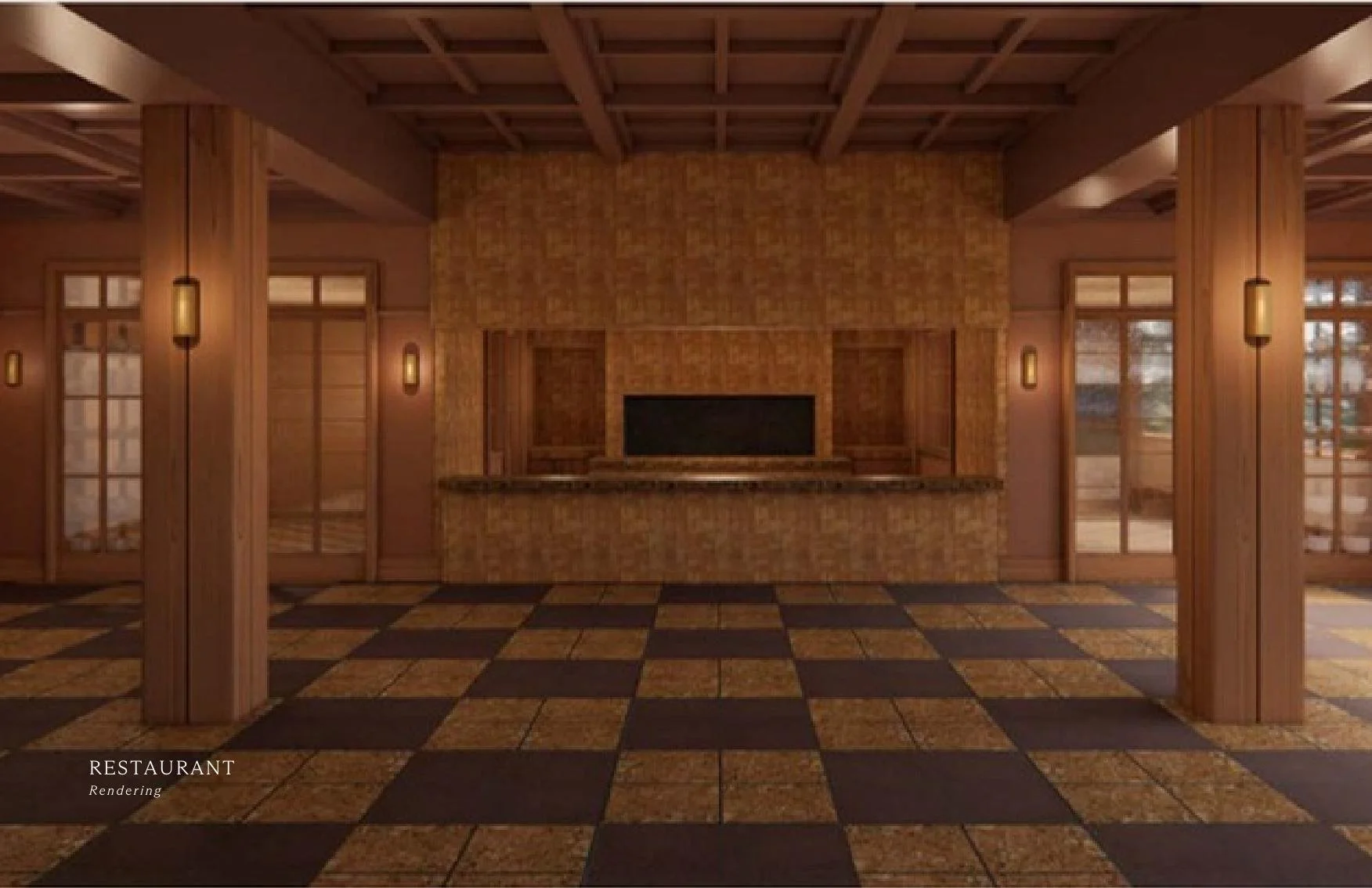 Proposed restaurant at Lake Tahoe Proper in Crystal Bay — artist rendering
