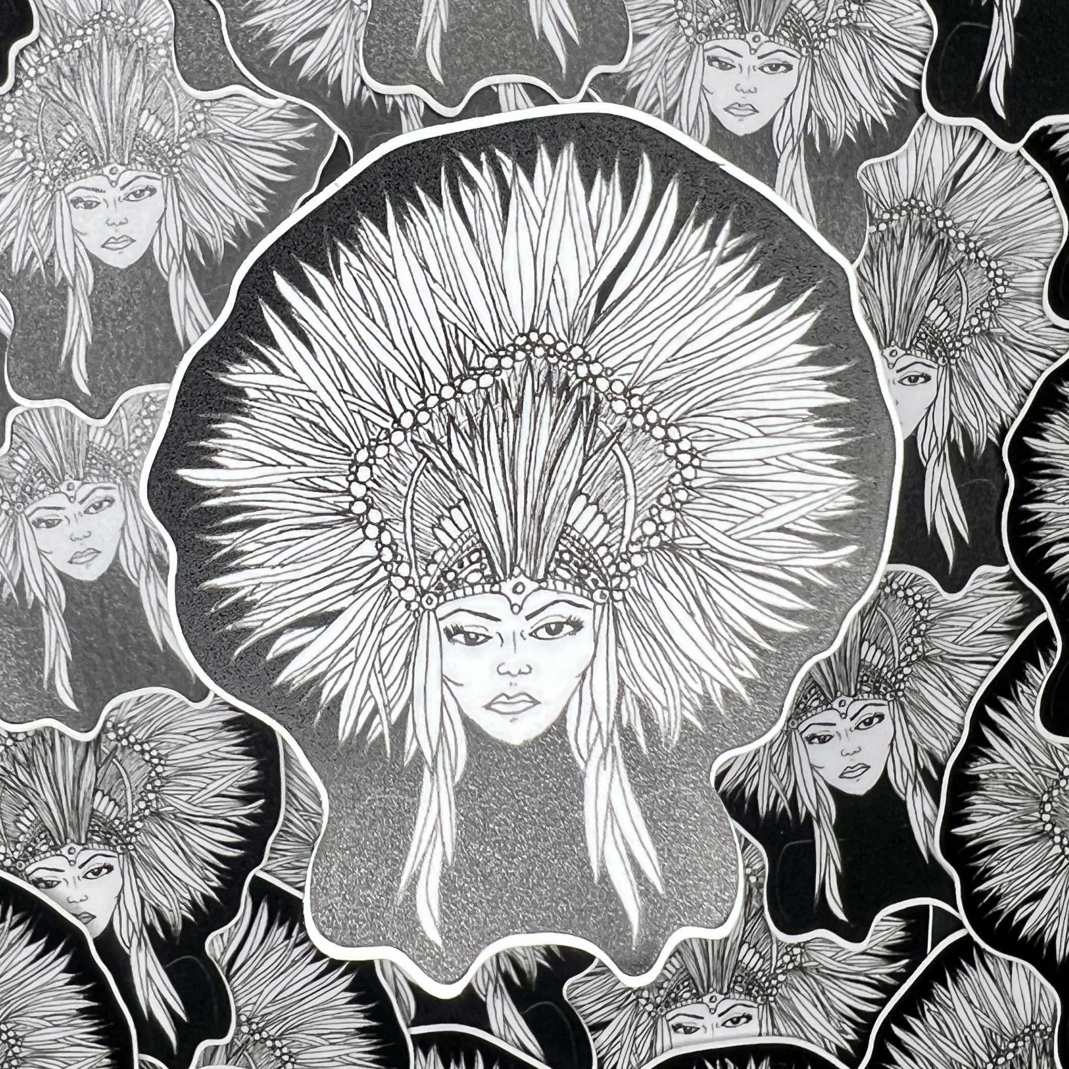 Feather Headdress Sticker