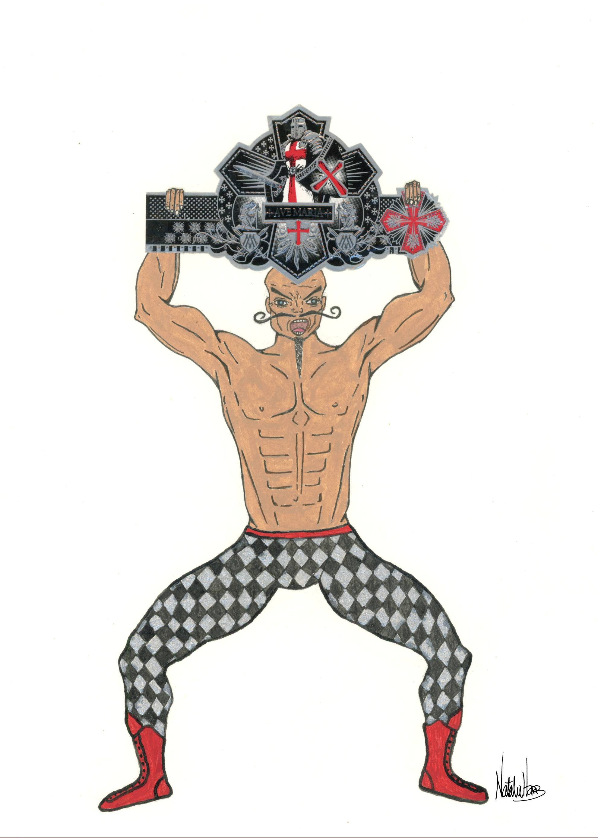 Ave Maria in Circus Pants - Print