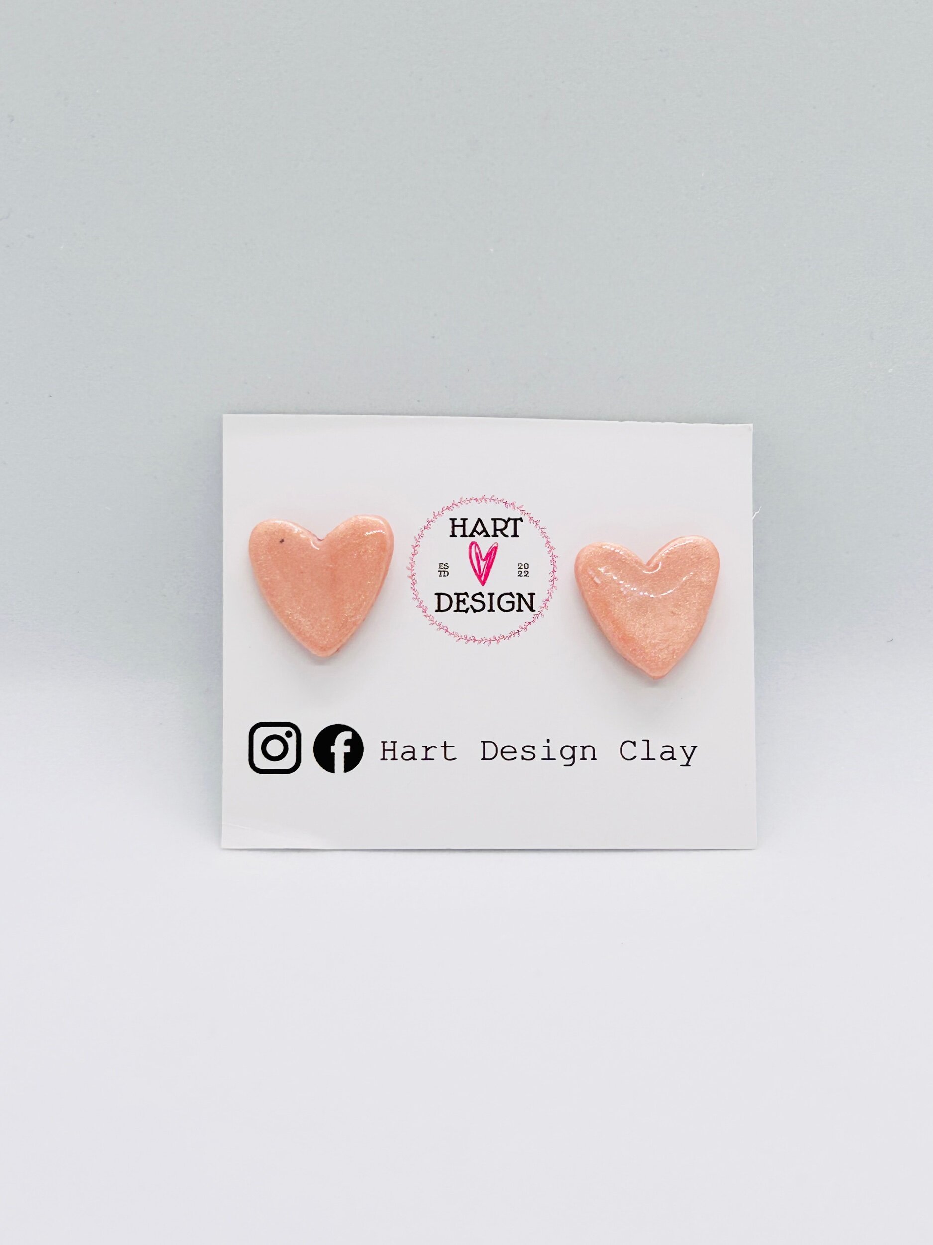 Rose pink shimmer heart