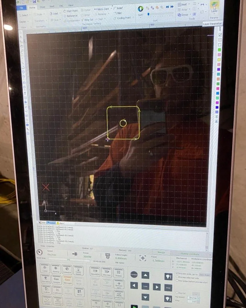 Matt looking like an 80&rsquo;s rockstar while wearing his laser protection glasses - today he&rsquo;s setting up CypCut that&rsquo;s been sent with NO CUTTING parameters - Zilch! Going to be a fun day for him 😀😩

#nextgenmachinery #sheetmetalmachi