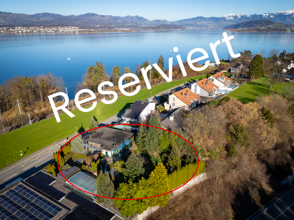 Seesichtparzelle mit Potenzial, Grundstück 1’249 m² / EFH mit Einliegerwohnung