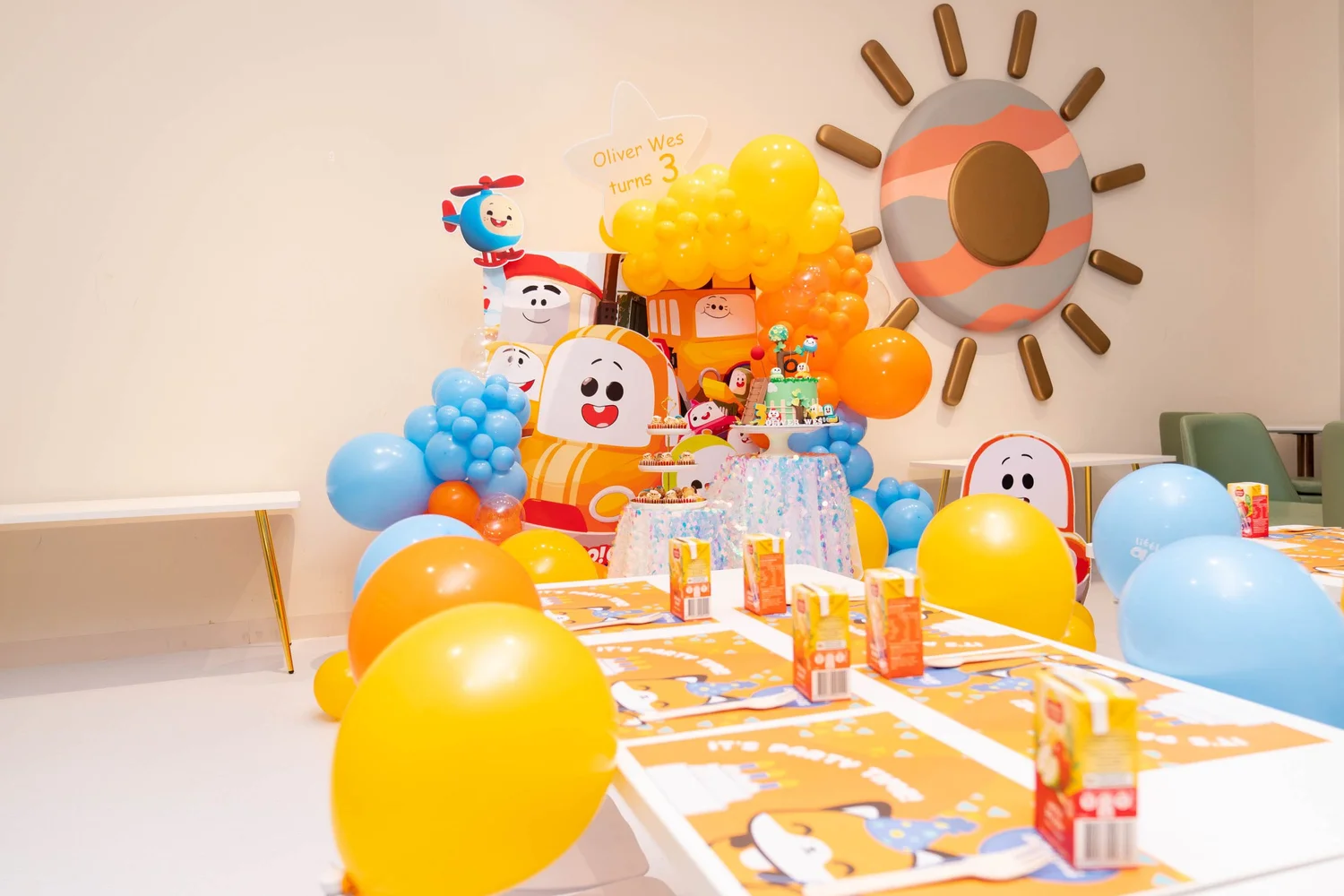 Essential party setup at Little Amigos