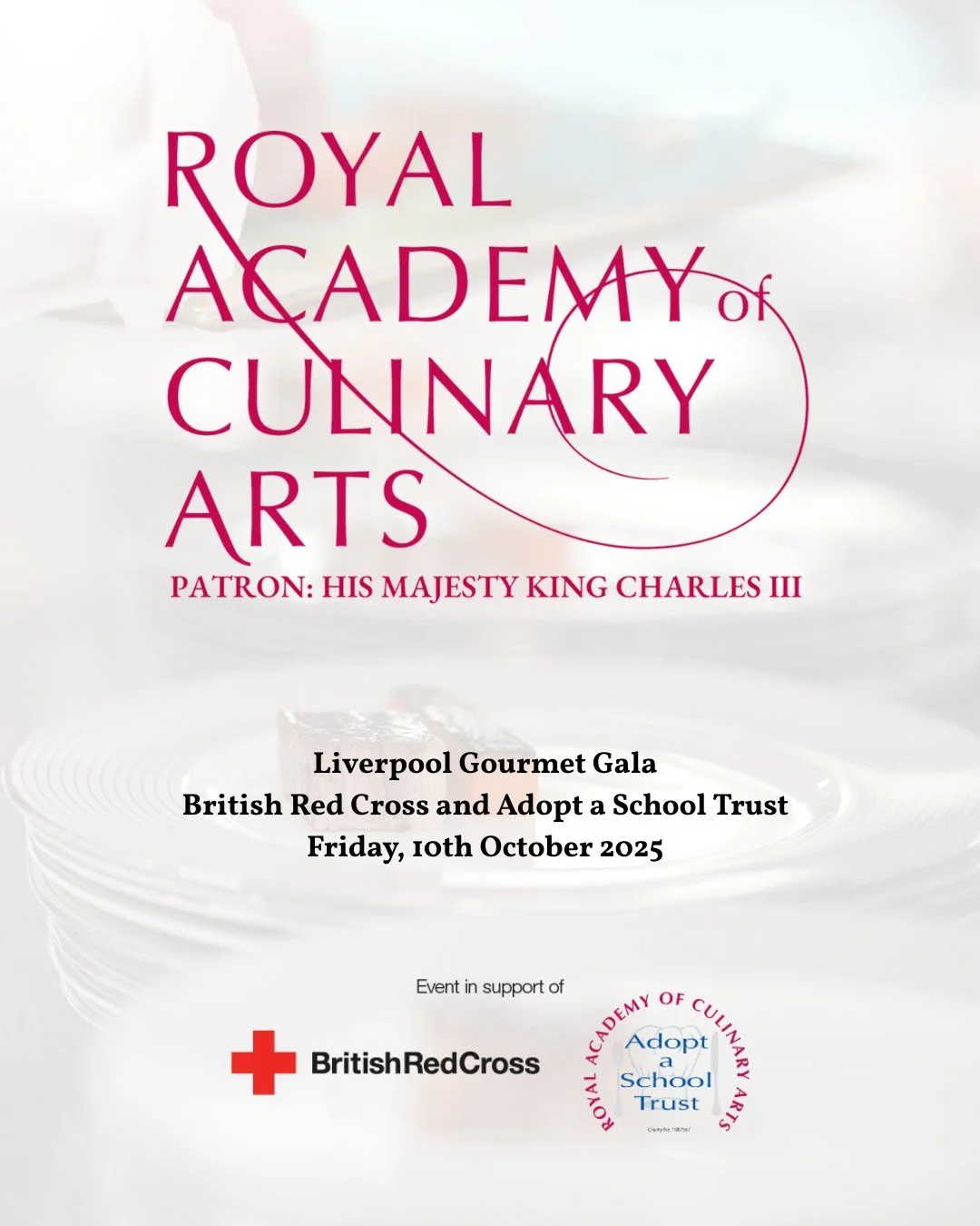 This Friday, the British Red Cross and Adopt a School Trust's Gourmet Gala &ndash; a joint fundraising dinner - takes place at the Hilton, City Centre, Liverpool.

The evening will help raise funds for two vital causes, supporting the British Red Cro