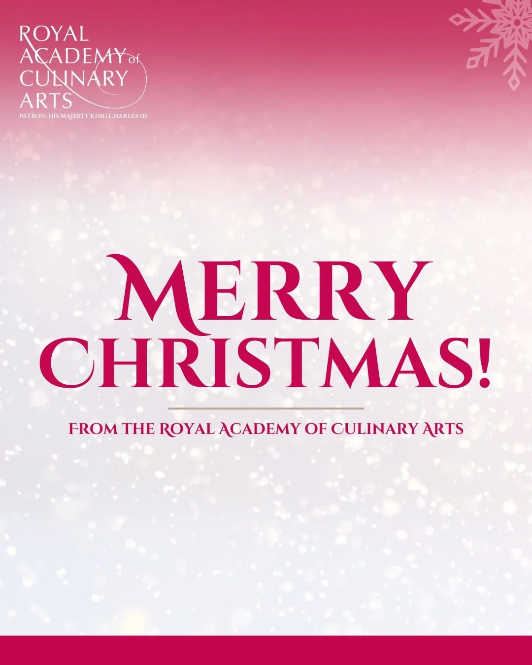 To our members, partners and everyone who has supported us throughout 2025, thank you. We wish you all a very merry Christmas and a happy New Year!
 
#Christmas #Festive #MerryChristmas #NewYear #RACA #RoyalAcademyOfCulinaryArts #Hospitality