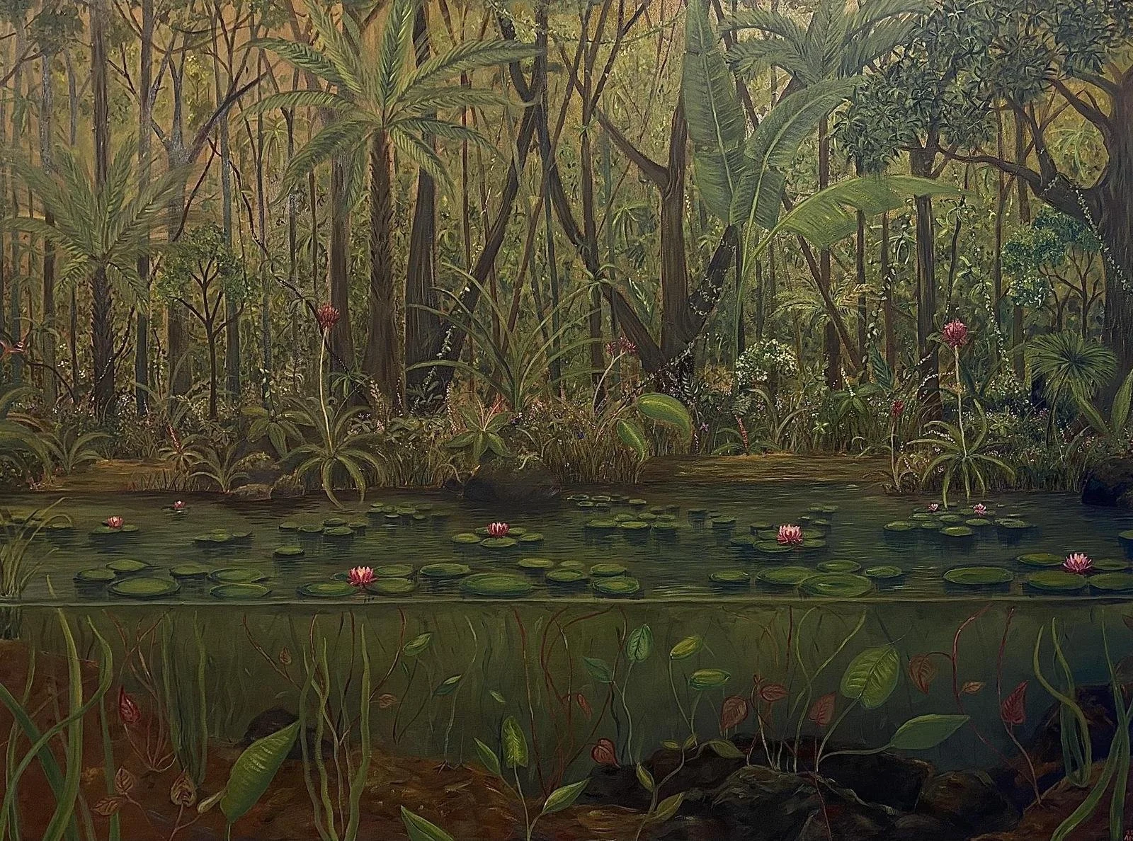Alice Mannheim, Log it!, oil paint on canvas, 84 × 112 cm - PACKING ROOM PRIZE WINNER 