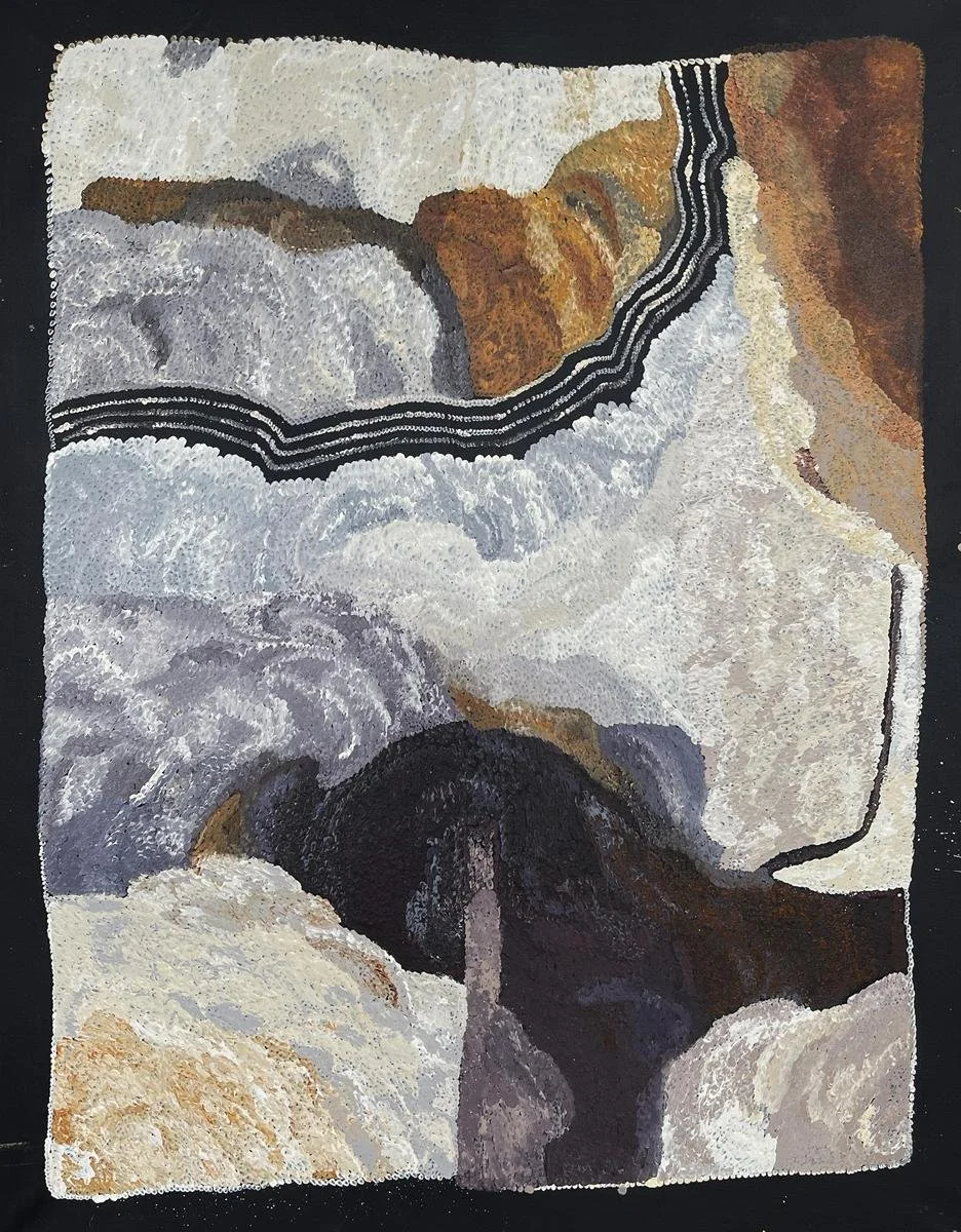 Betty Campbell, Minymaku Inma, synthetic polymer on linen, 152 × 122 cm