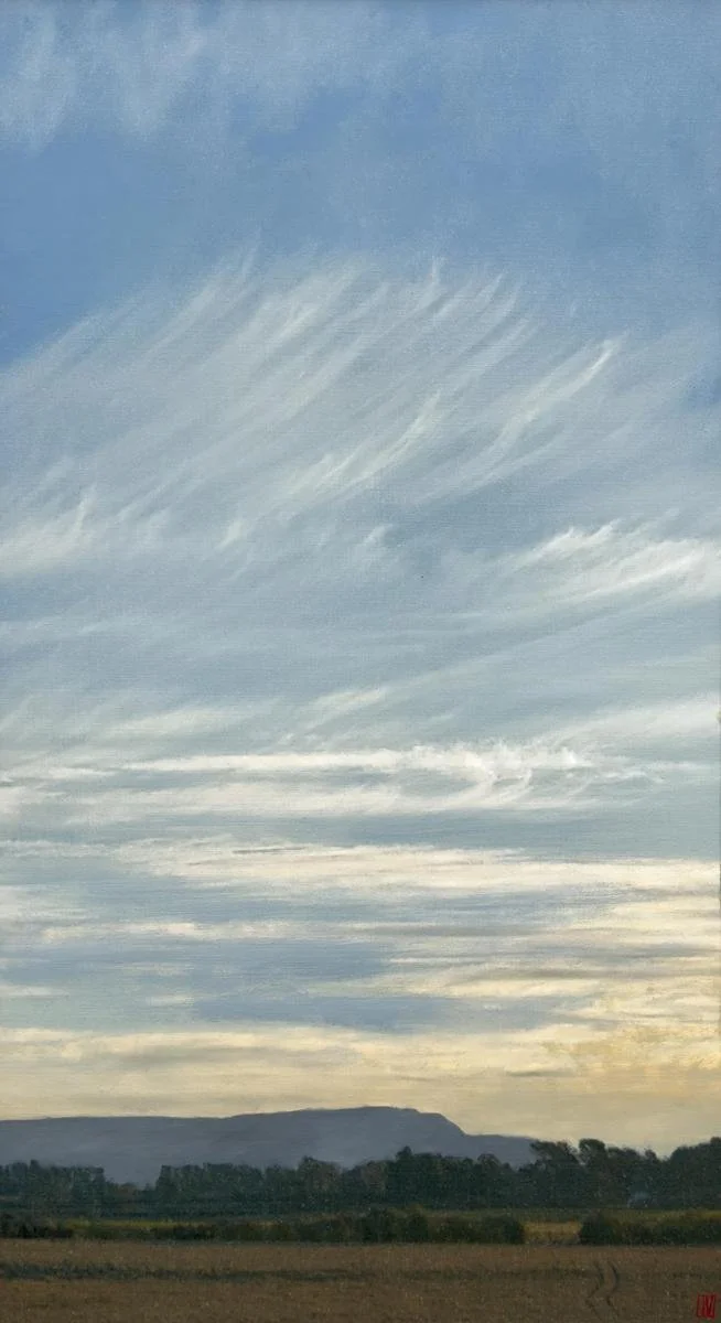 Luke Wagner, Steady Air, oil on linen, 137 × 76 cm
