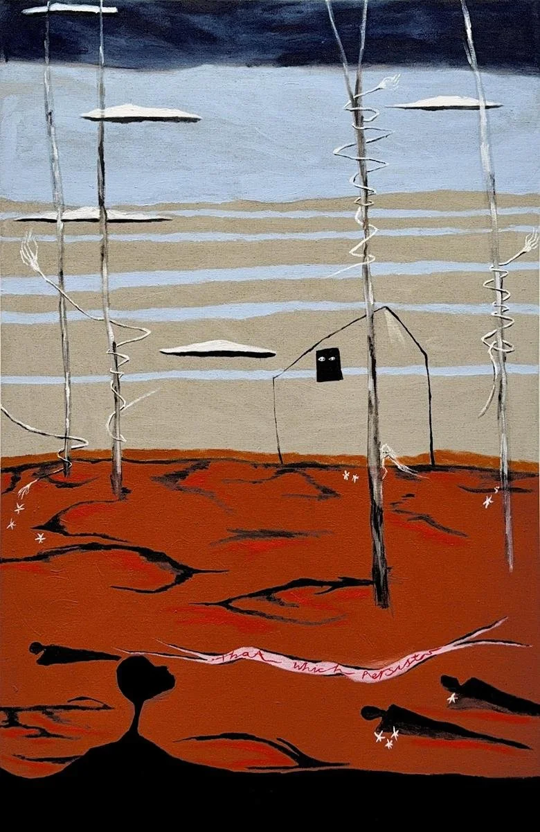 Mia Boe, That Which Persists, oil and acrylic on linen, 152 × 102 cm 