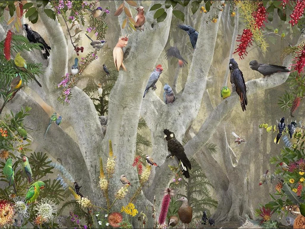 PAMELA PAULINE, Once Was, unique 1/1 photographic collage on etching rag, 95 cm x 125 cm