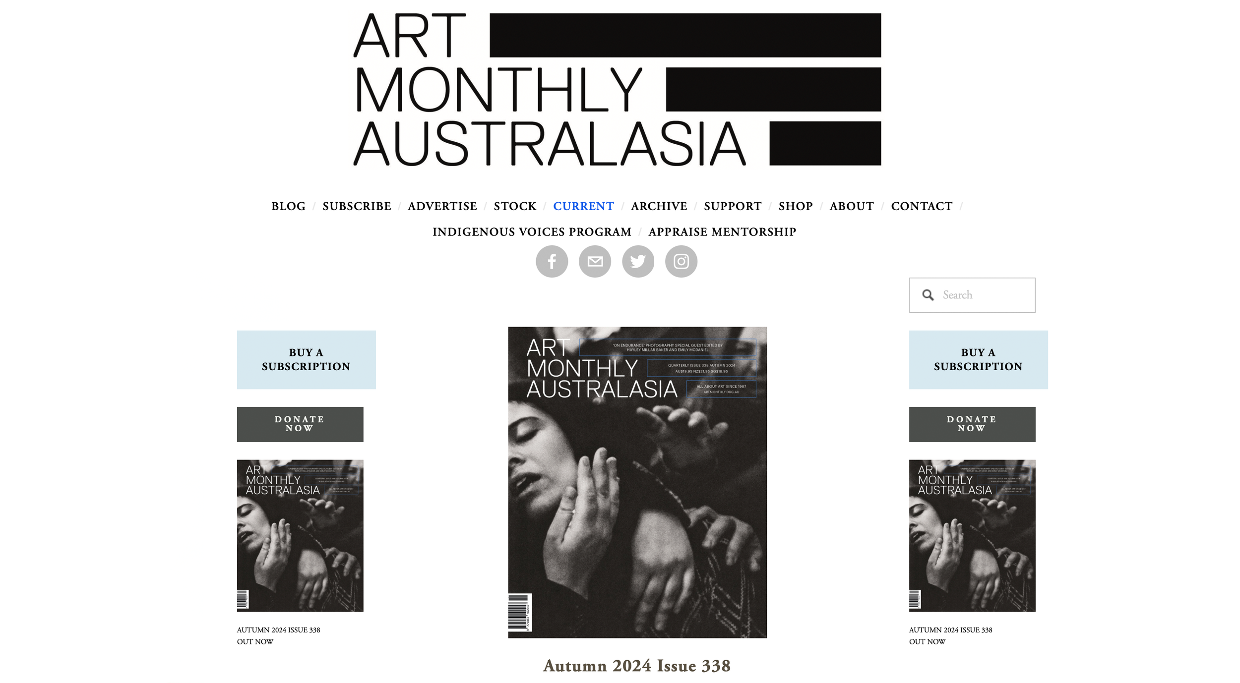 Art Monthly Australasia Issue 338: On Endurance. Guest Edited by Hayley Millar Baker and Emily McDaniel