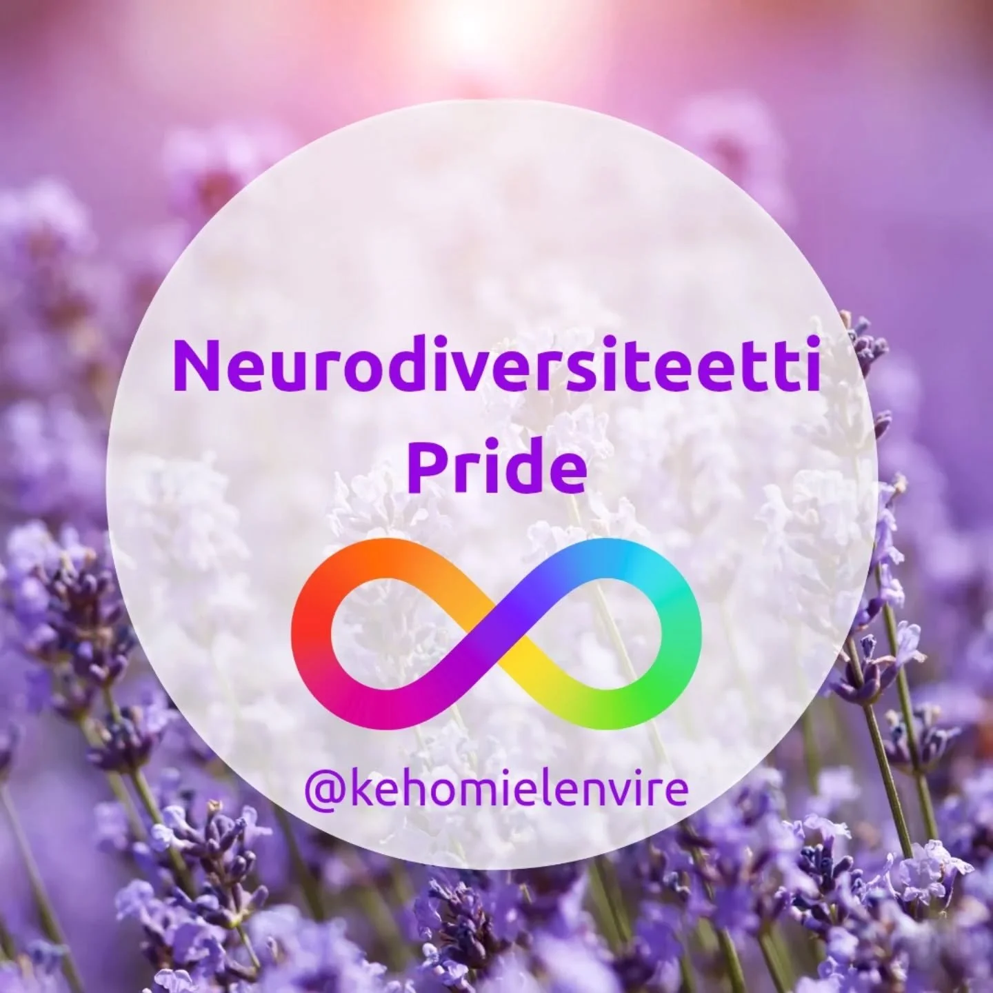 ✨ Neurodiversiteetti Pride 16.6. ✨

♾️ Neurodiversiteetti eli neuromonimuotoisuus on osa ihmisyytt&auml; &ndash; ei h&auml;iri&ouml; tai ongelma, vaan luonnollinen ja t&auml;rke&auml; osa biodiversiteetti&auml;.&nbsp;

Neurodiversiteetti Pride -p&aum