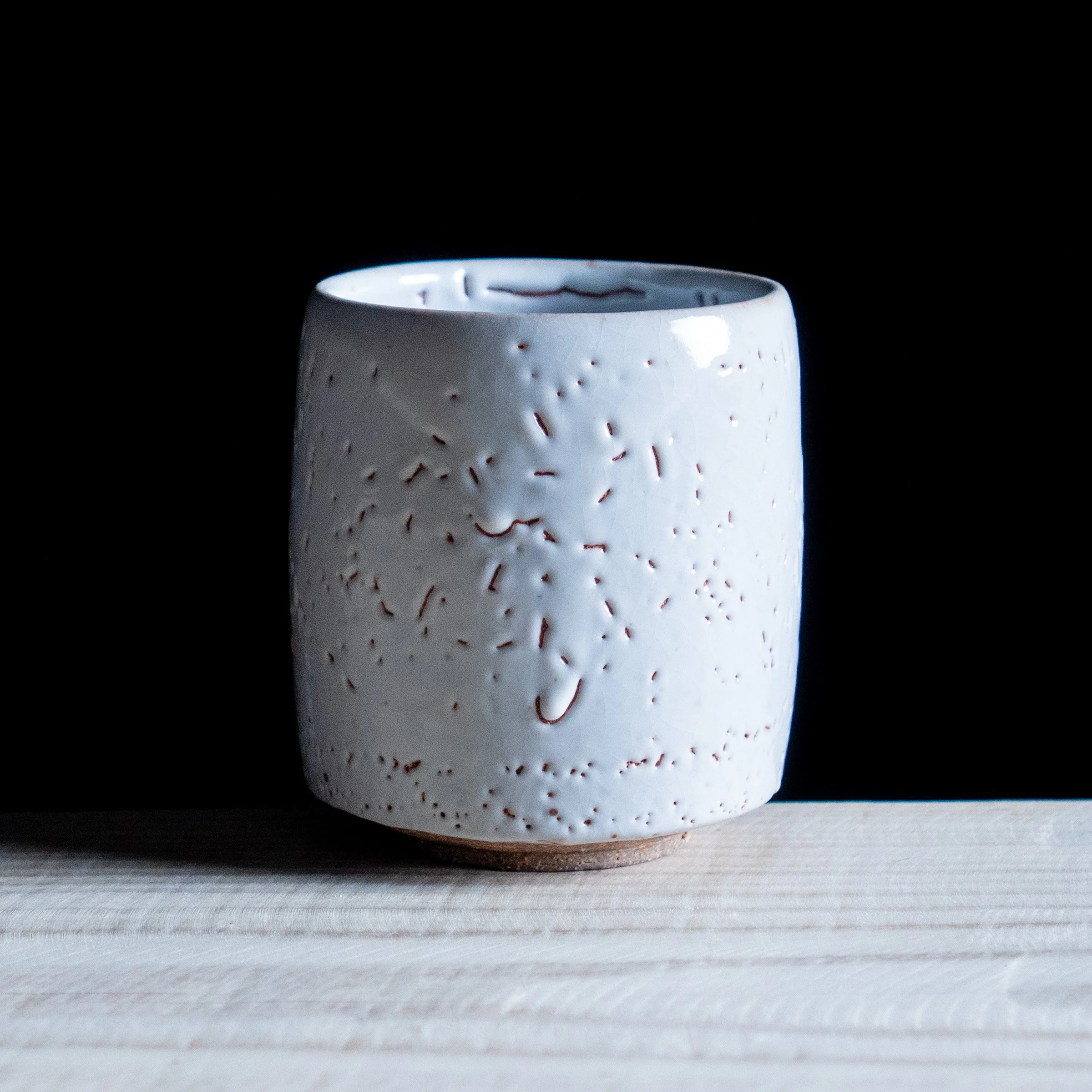 Yunomi Cup with Shino glaze