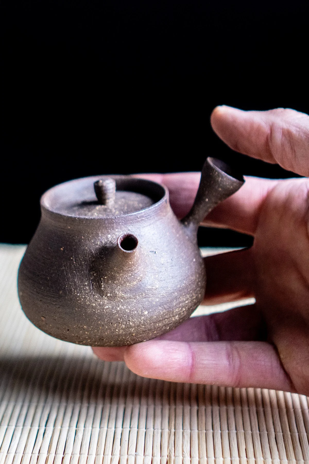 Traditional side handle kyusu teapot inspired by Japanese tea culture and made for everyday brewing.