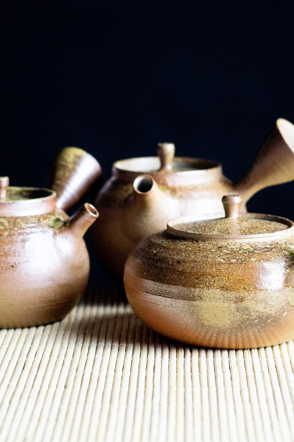 Traditional side handle kyusu teapot inspired by Japanese tea culture and made for everyday brewing.