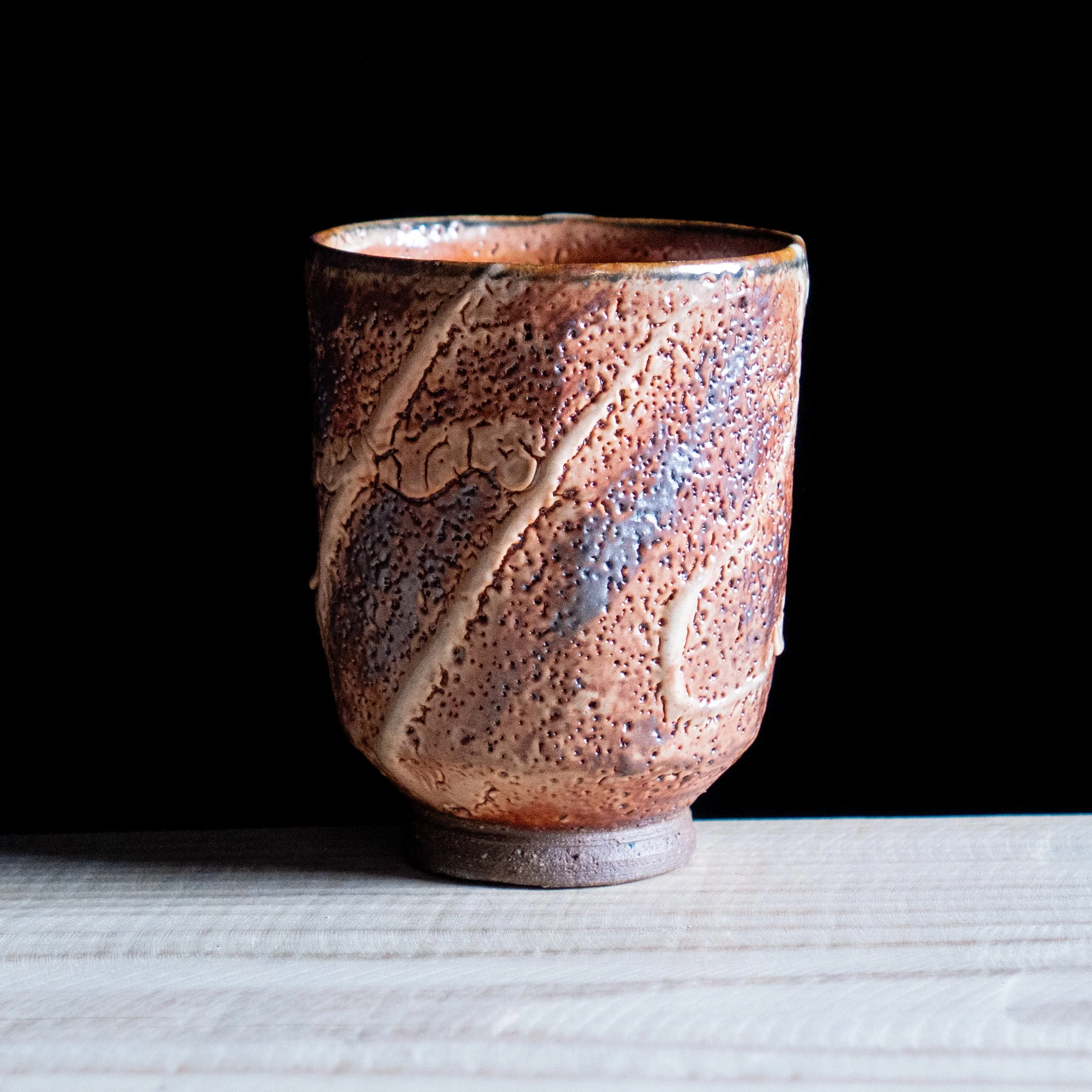 Yunomi Cup with Shino glaze