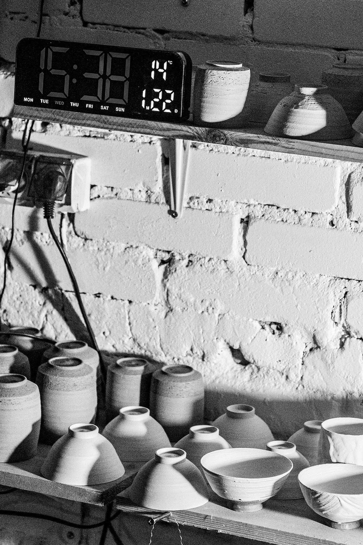 Quiet moments inside the pottery studio where handmade teaware and ceramic objects are created.