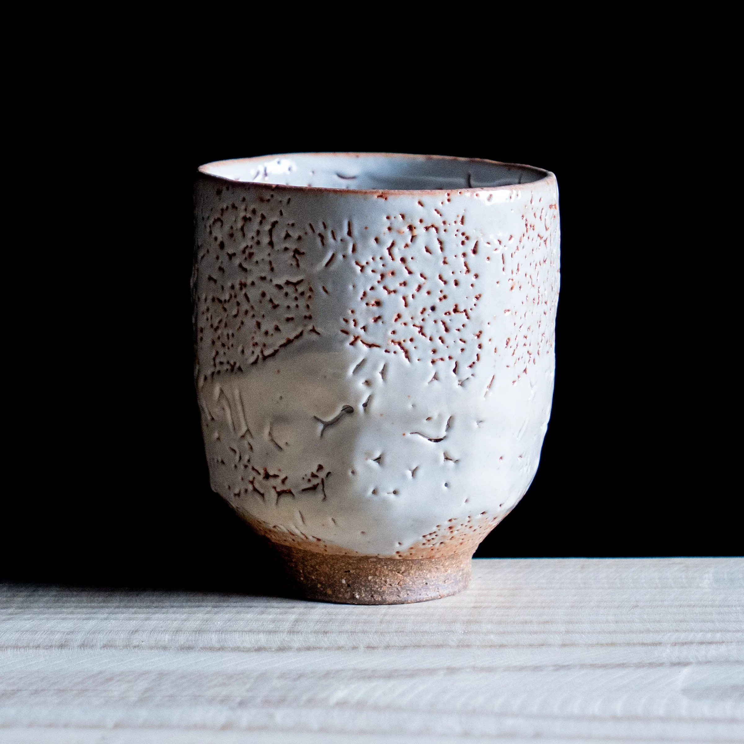 Yunomi Cup with Shino glaze