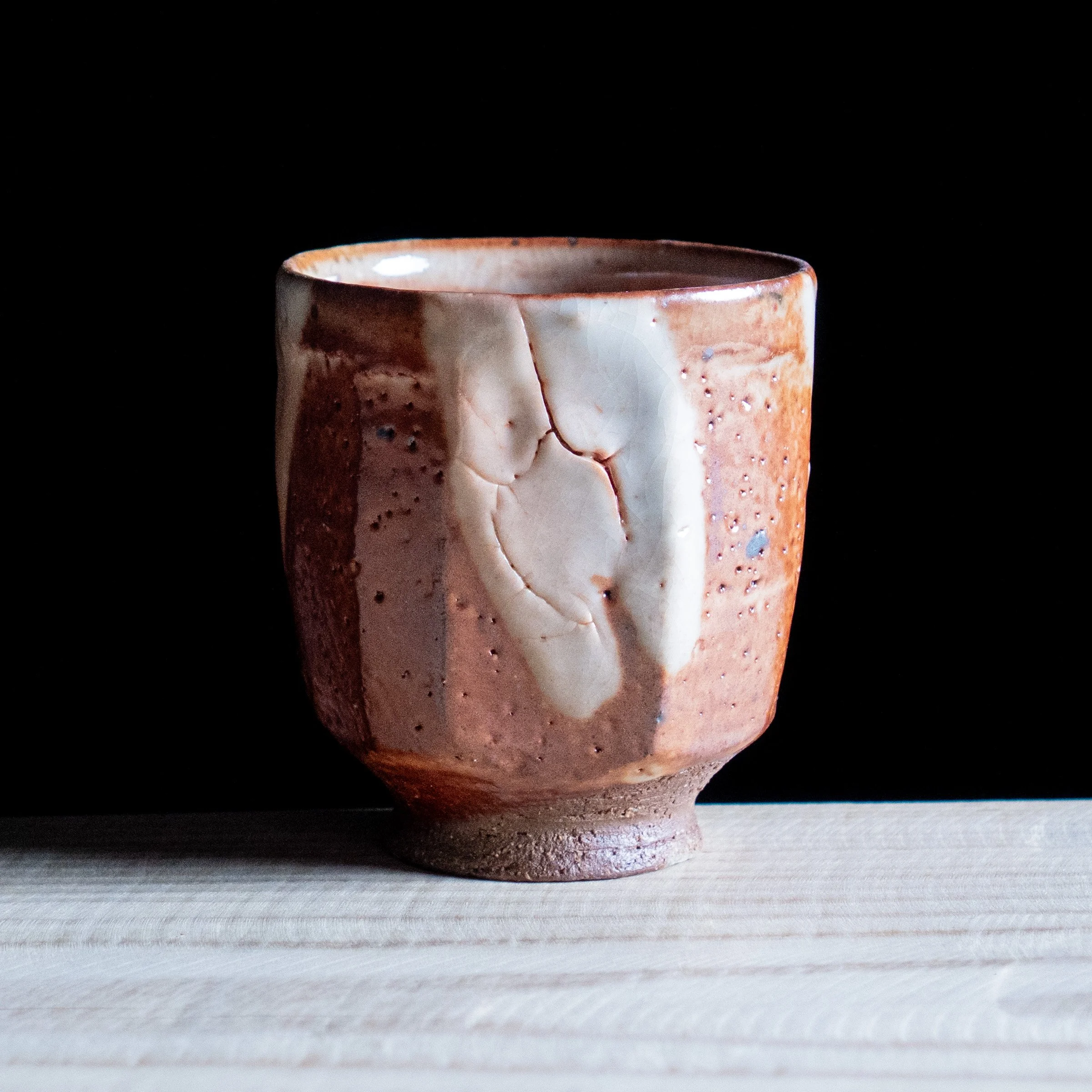 Yunomi Cup with Shino glaze