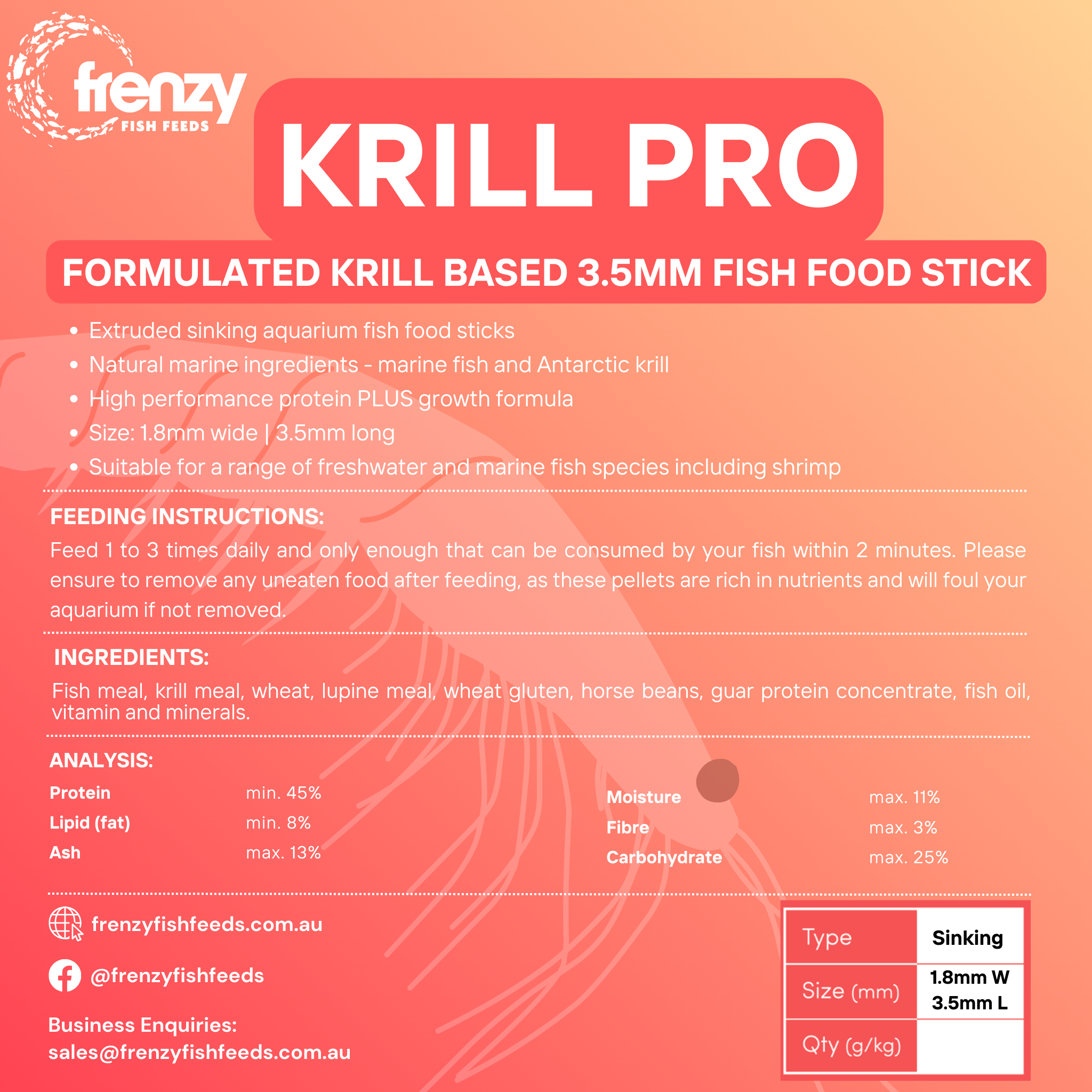 PRODUCTS — Frenzy Fish Feeds