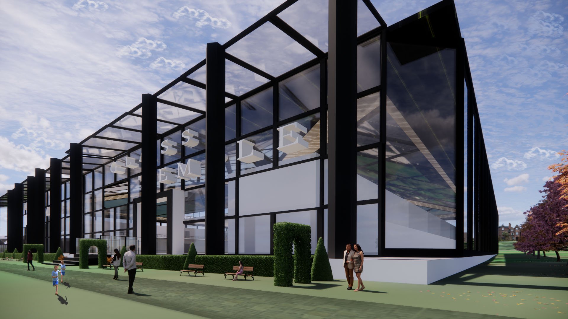 Fun Palace: Art Gallery Exterior
(Software: SketchUp + Enscape)