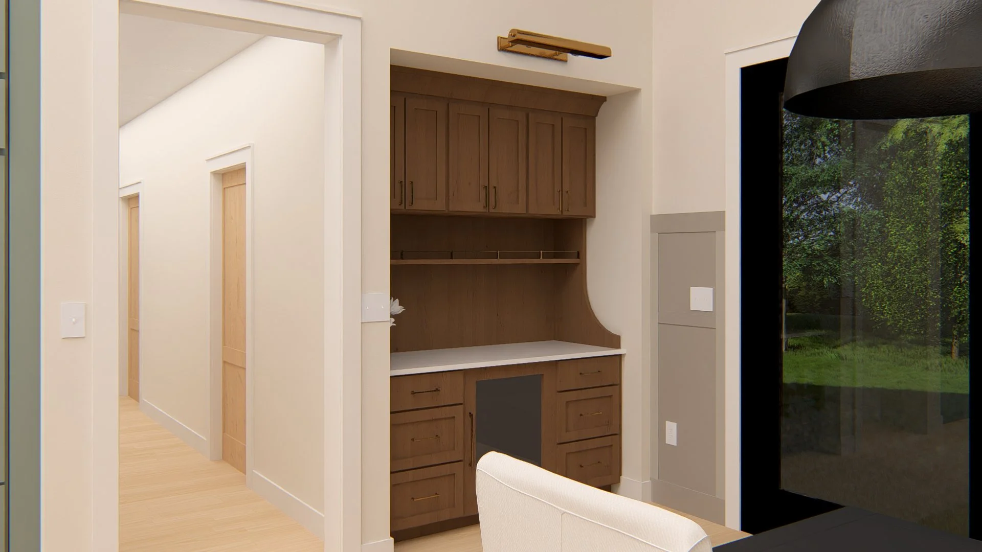 DINETTE HUTCH - STAINED