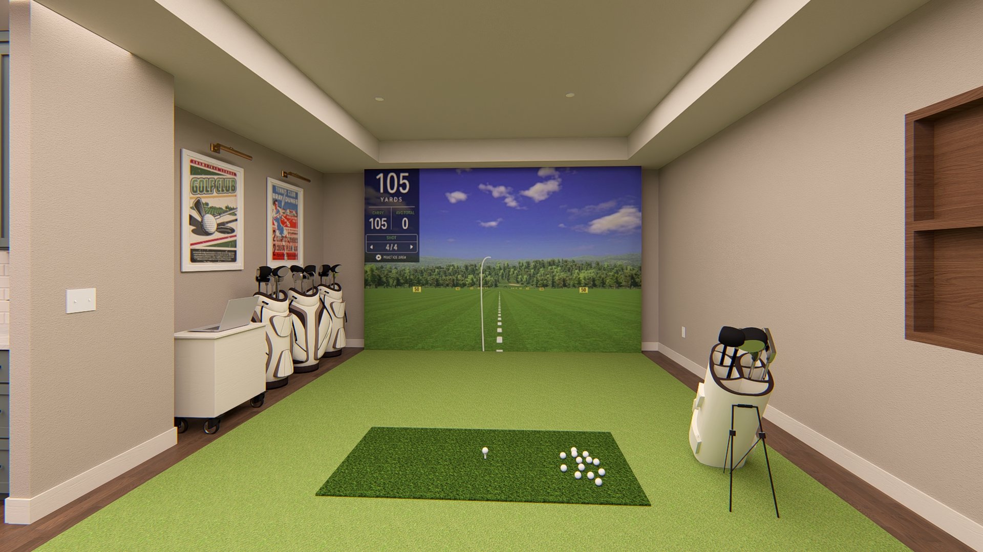 GOLF SIM ROOM