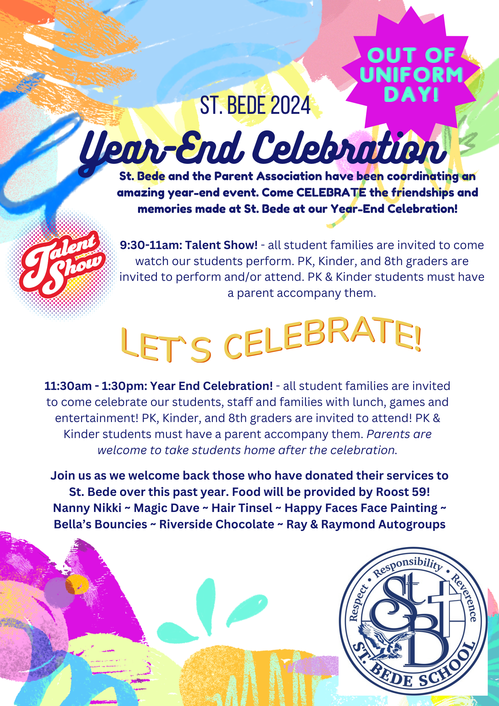 Calendar/Events โ St. Bede School