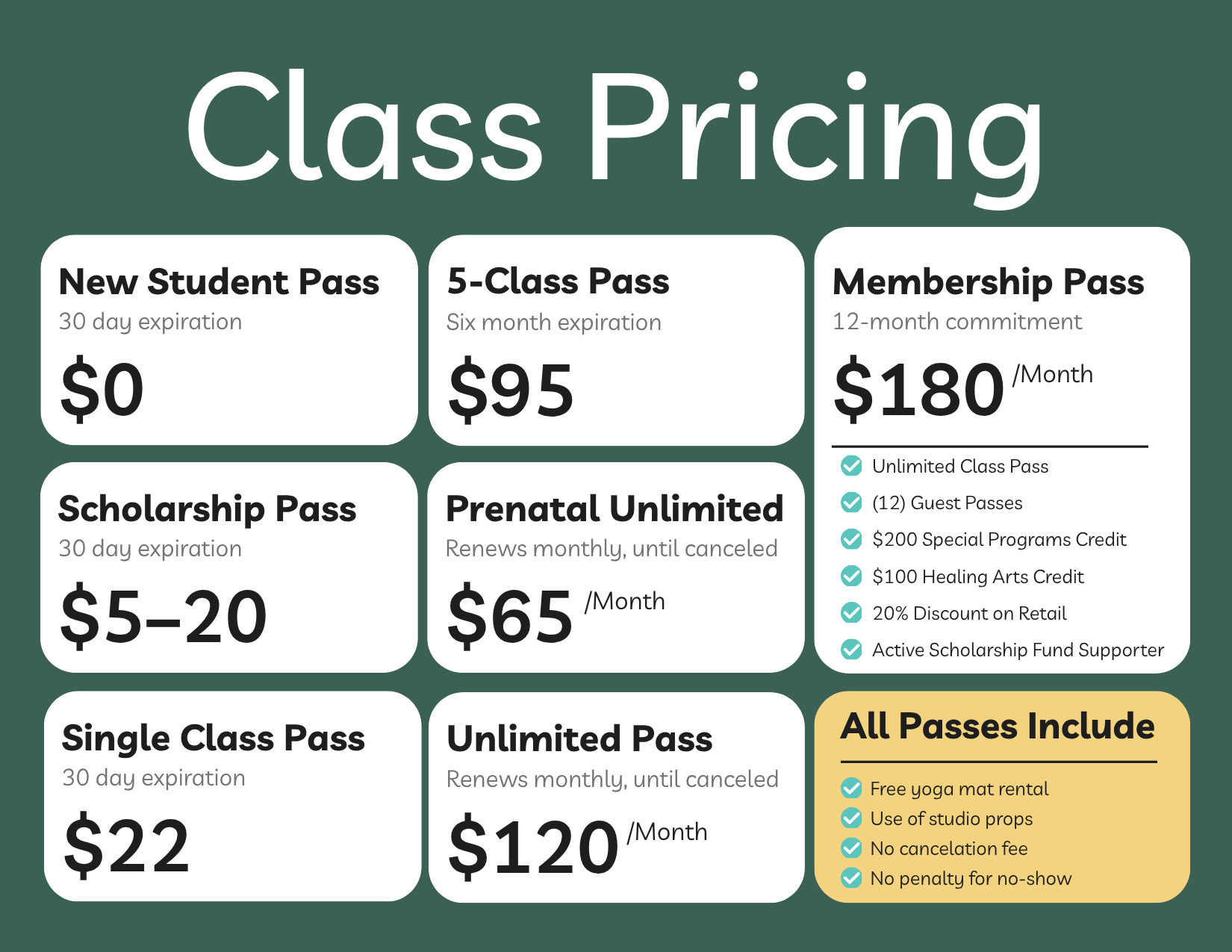 Pricing — Sanctuary
