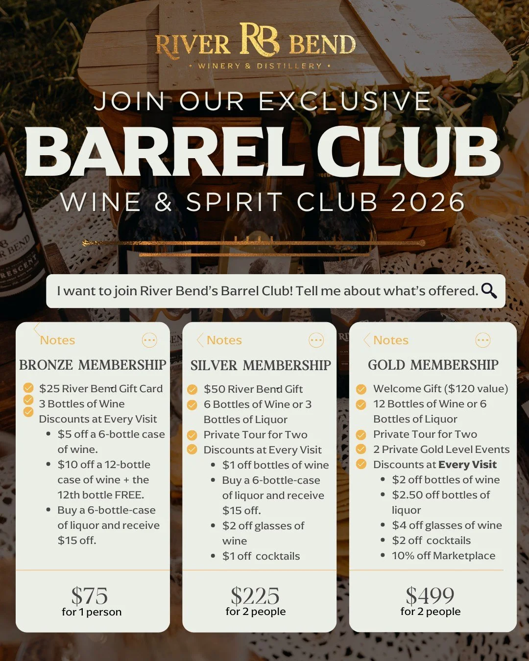 Barrel Club 2026 is officially open! 🍷 We shared early access with our past members and those on the waitlist &hellip; and now it&rsquo;s your turn. Enrollment is open to everyone, but spots are limited each year!

Whether you join for the wine, the