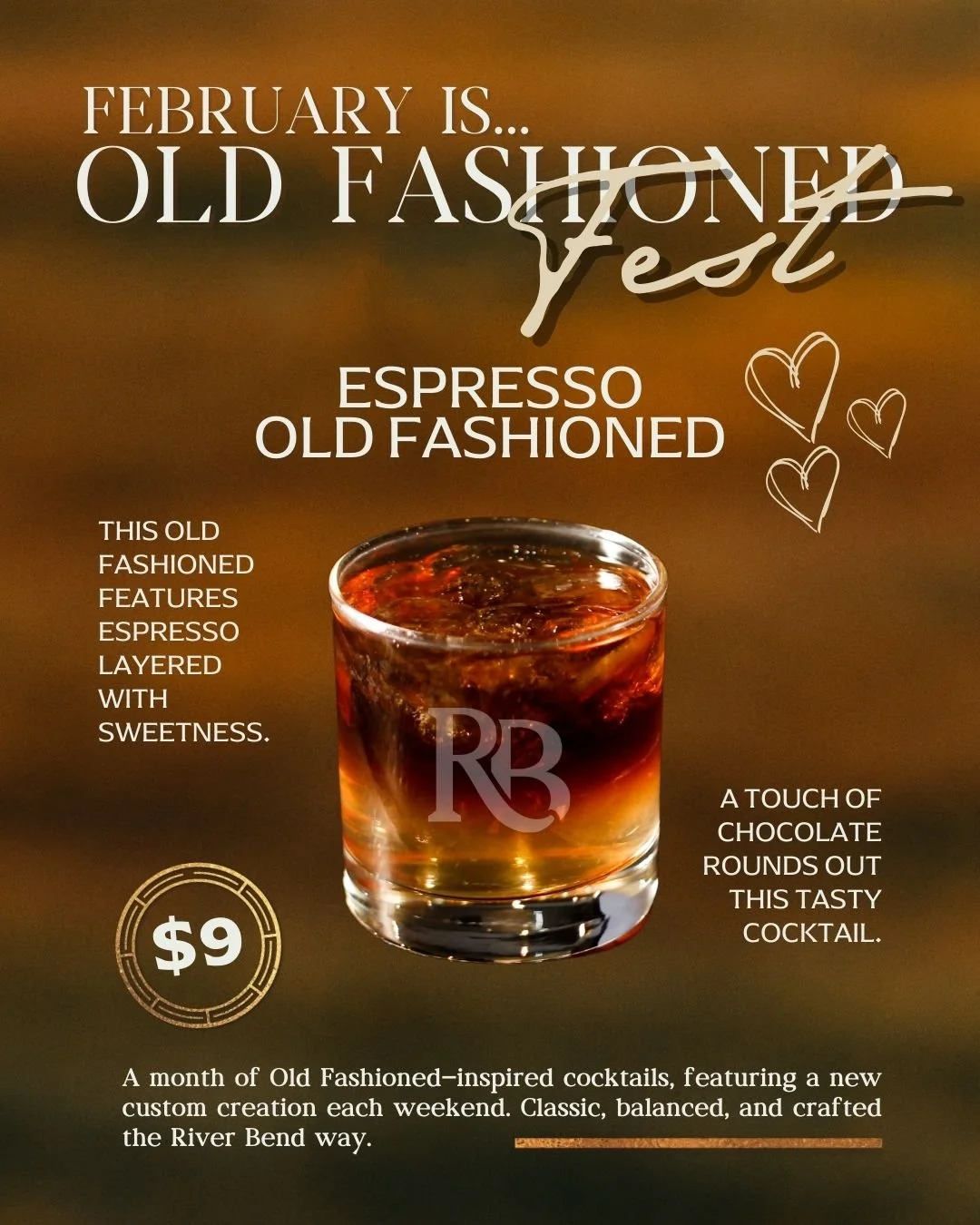 Meet your Valentine&rsquo;s drink. 🤎 Our Espresso Old Fashioned is rich, smooth, and just the right mix of bold coffee and a classic Old Fashioned.

Available Friday 2/13 and Saturday 2/14 in the tasting room. Stop in and give it a try.
