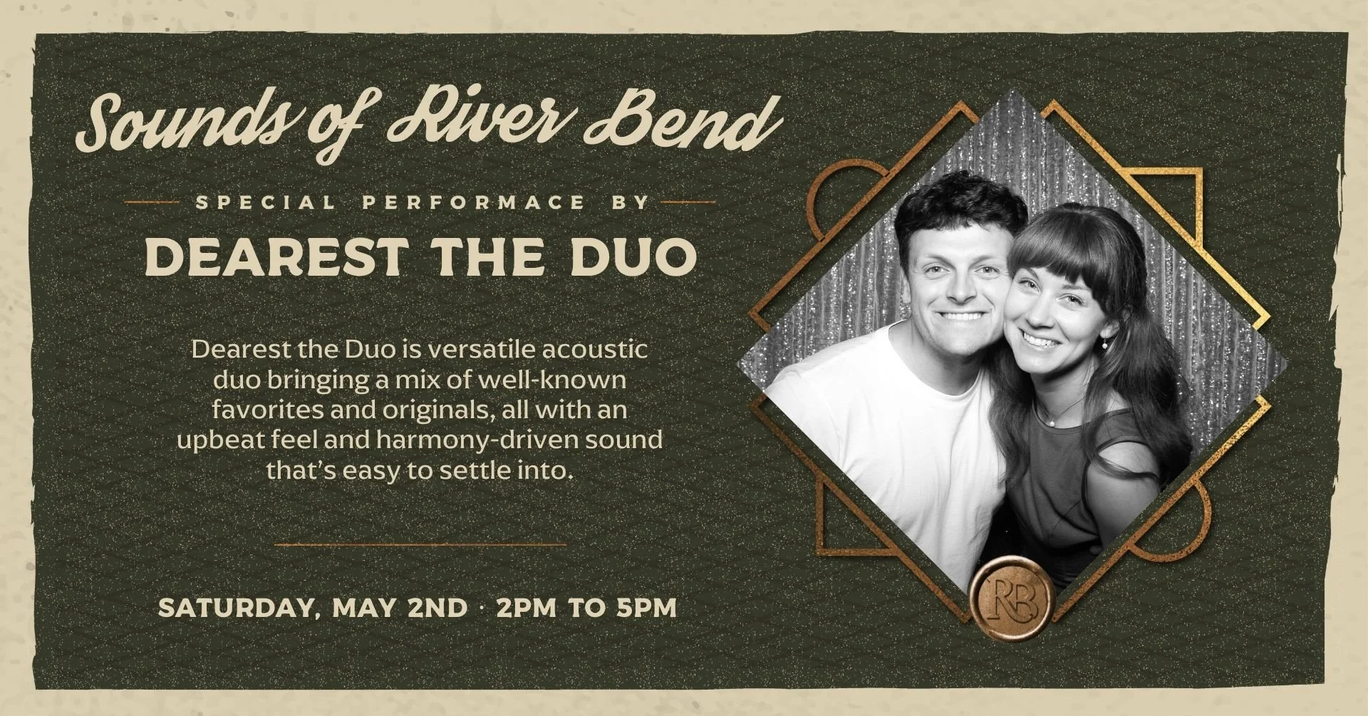 Saturday Live Music: Dearest the Duo