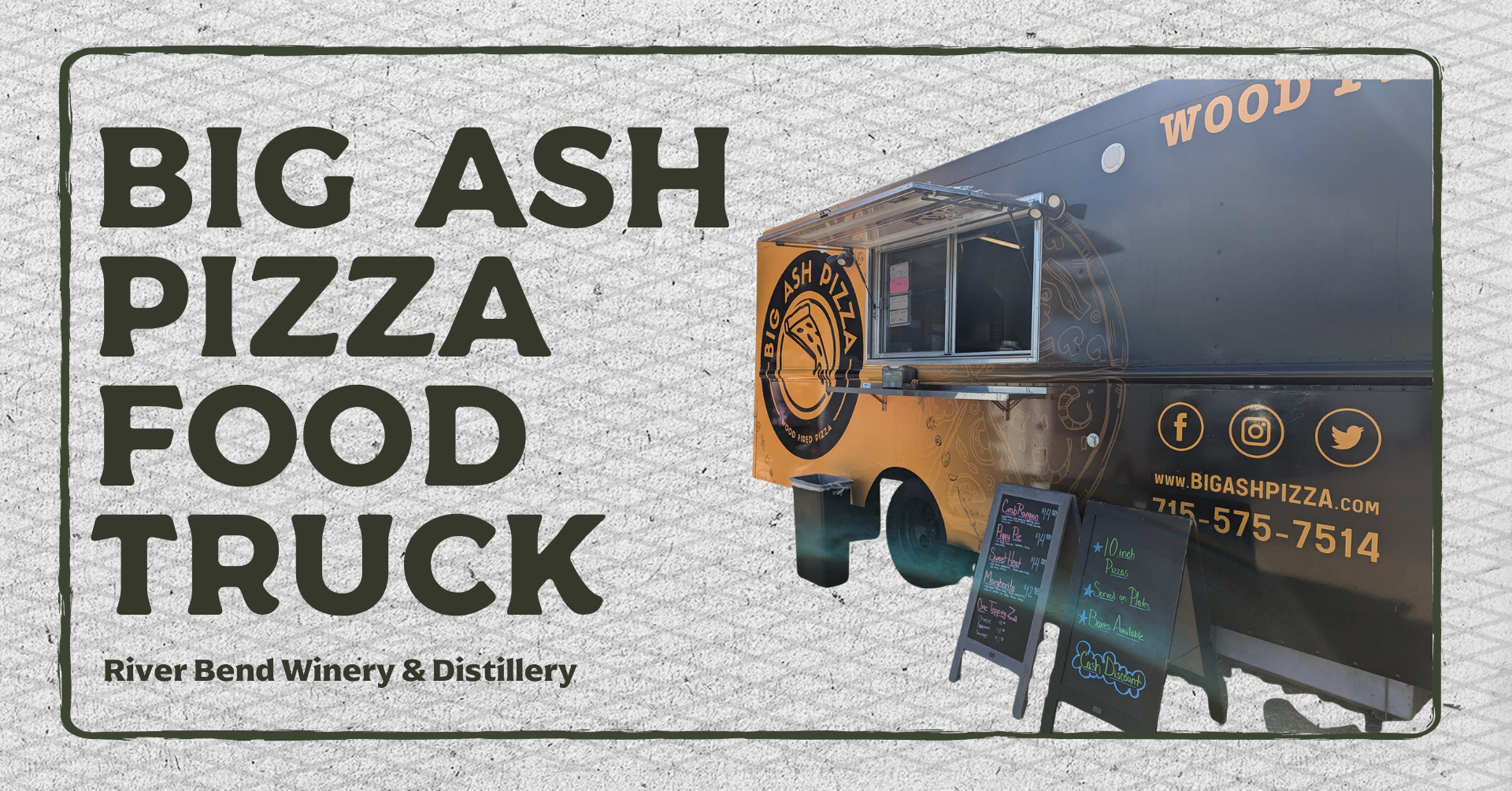 Big Ash Pizza at River Bend!