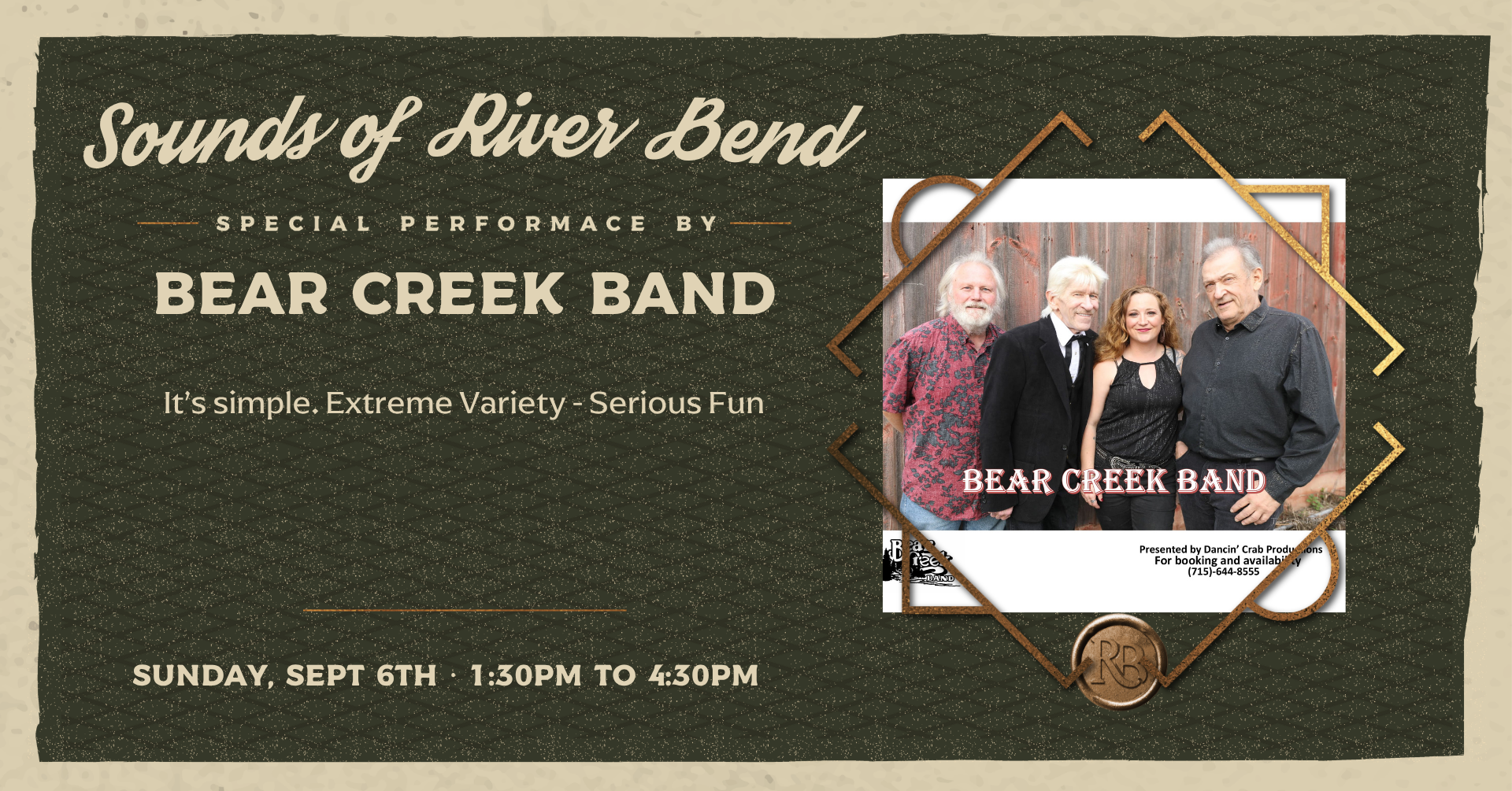 Sunday Sounds of River Bend: Bear Creek Band